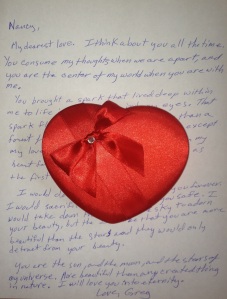 heart love letter photo