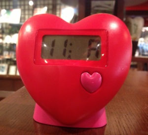 "Keeping Time"  Photo of a heart clock I found in a shop